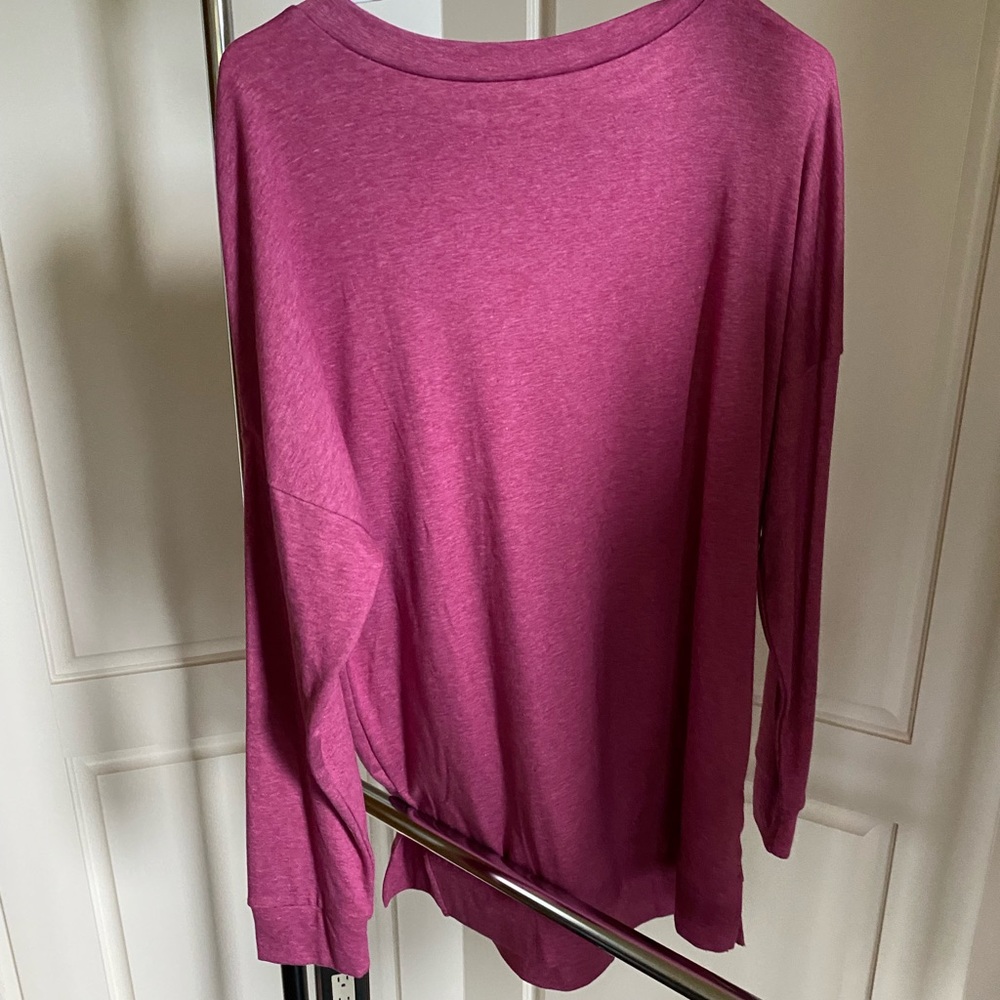 Long pink sweater / long sleeve - Picture 3 of 4